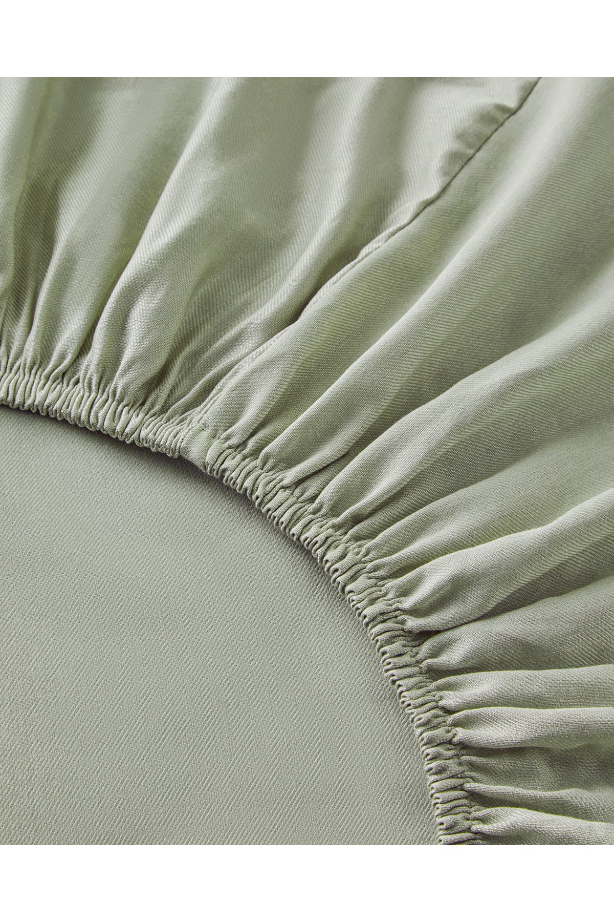 Crystal İpeksi Twill Tek Kişilik Nevresim Takımı 160x220 cm Yeşil