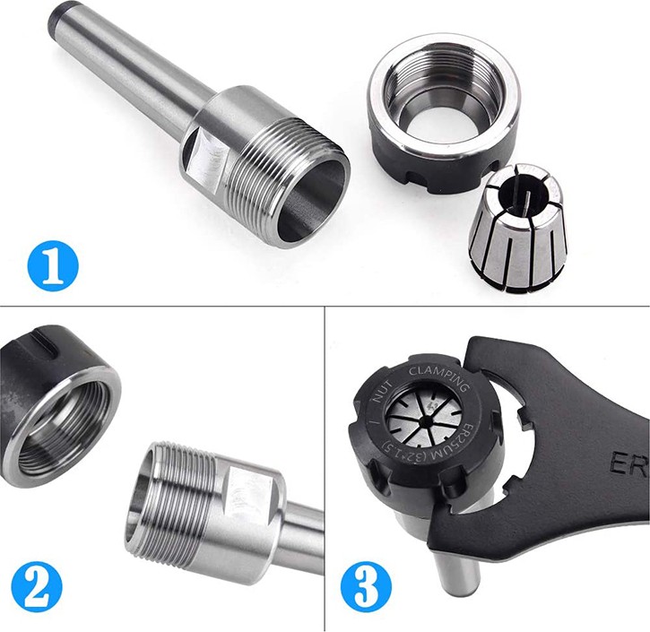 ER25 Pens Seti Aynası, Mt2 ER25 M10 Motor Uzatma Çubuğu, Cnc Gravür Makinesi Veya Freze Torna Aleti ile (Yurt Dışından)