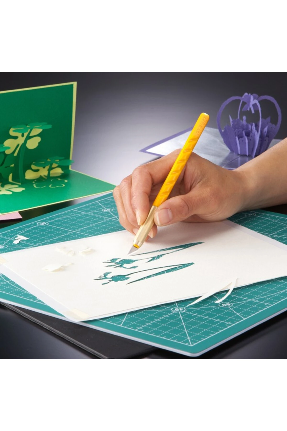 : Kalem Tipi Kretuar Maket Bıçağı (25 adet yedek bıçak)