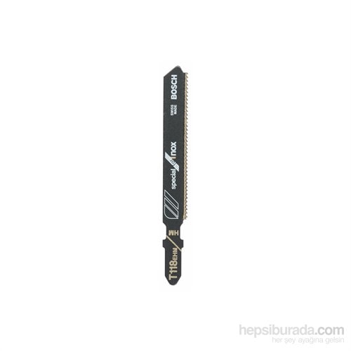BOSCH - Inox (Paslanmaz Çelik) İçin Özel T 118 Ehm Dekupaj Testeresi Bıçağı - 3'Lü Paket