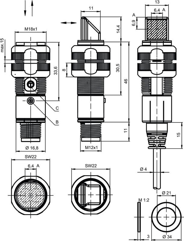 ET318B.3/2NM12 Foto Elektrik Sensör