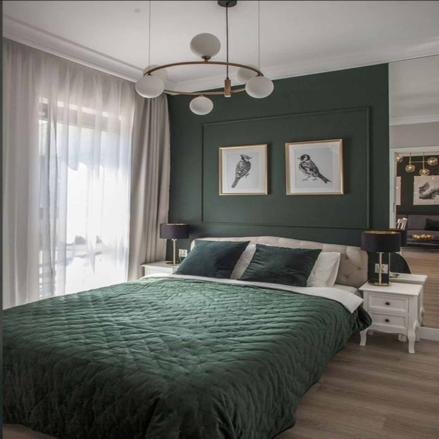 Yatak Odası Haki Tasarım Boyanabilir Çıta Hazır KESIM(ANKA131)