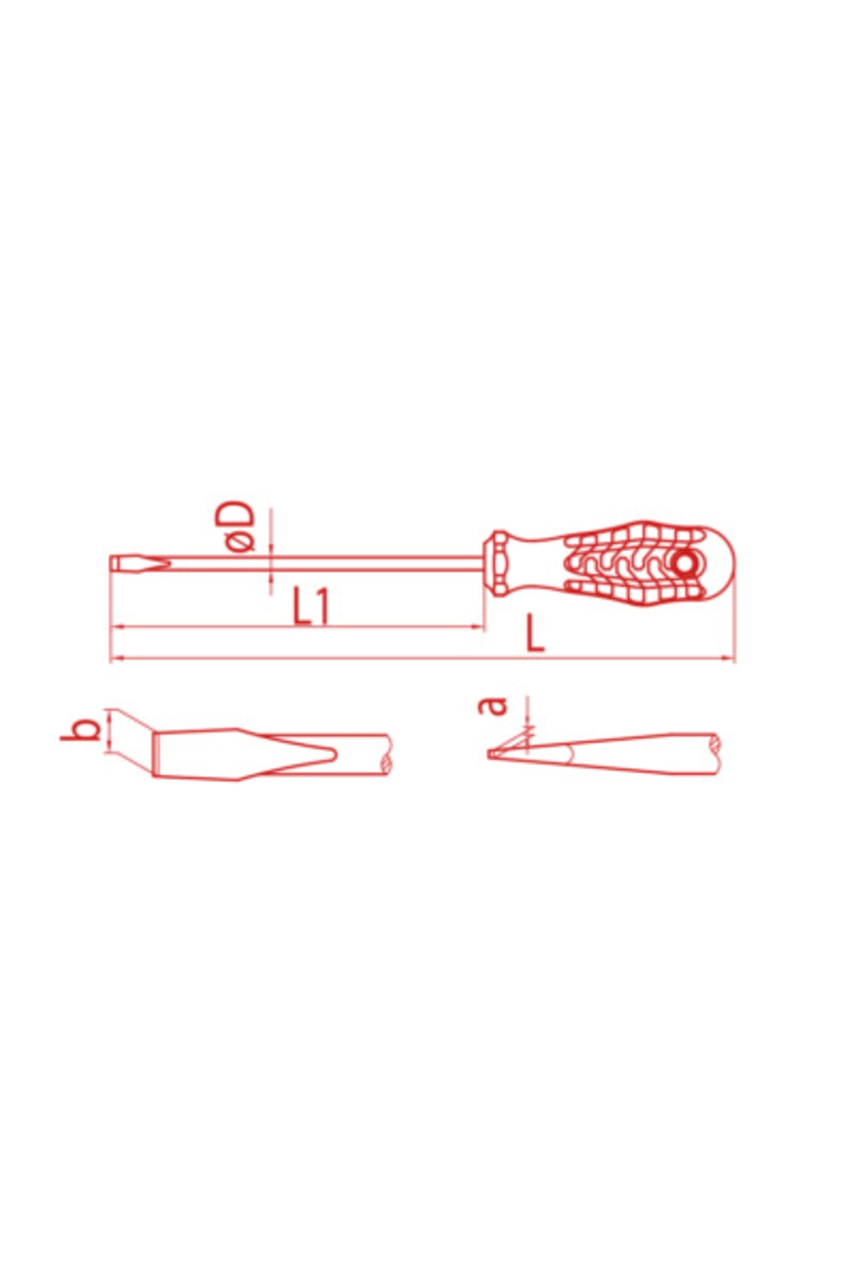 Düz Kraft Seri Tornavida 4x100 (4100 17 4100)