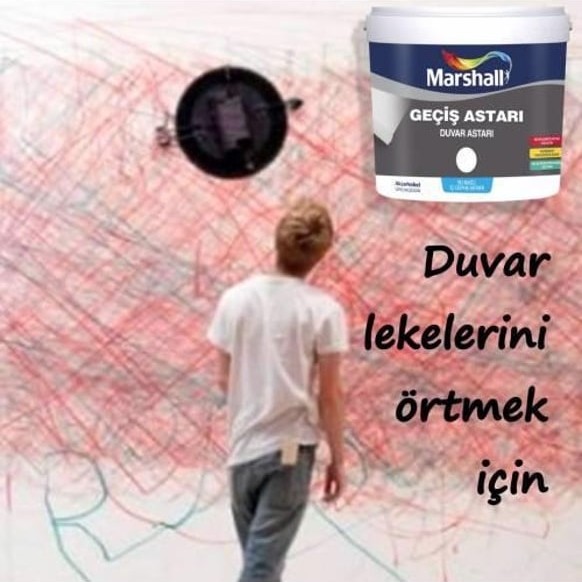 Geçiş Astarı 2.5 lt-Yağlı Boyadan Su Bazlı Boyaya Geçiş Sağlar-Çıkmayan Lekeleri Kapatır
