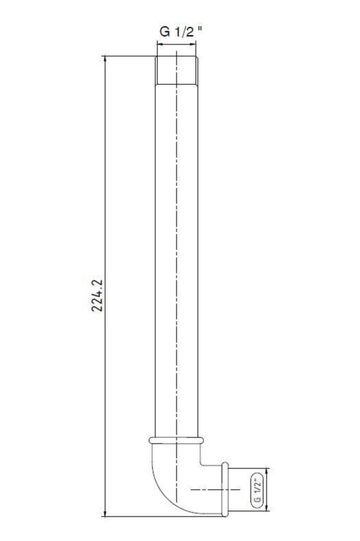 E.c.a. 101026450 Ankastre Banyo Bataryası Sıva Altı Boru Grubu G 1/2'' (20 YIL GARANTİLİ)