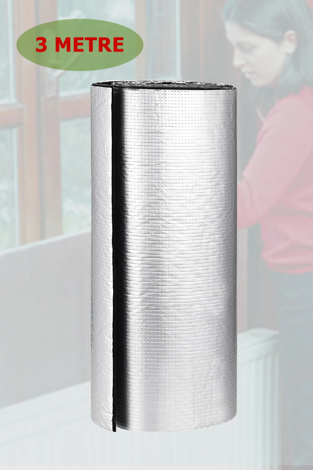 3 Mt Rulo Kalorifer Peteği Arkasına Alüminyum Folyo Metalize Plaka Petek Arkalığı Isı Yalıtım Levha