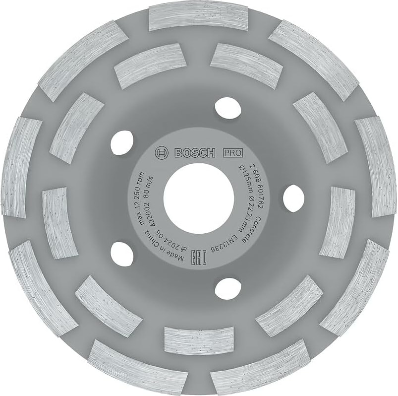 BOSCH Storemax Professional Accessories Elmas Taşlama Diski Açılı Taşlamalar Için Uzman (Beton Için, Taşlama Diski: 125 Mm, Delik: 22,23 Mm, Beton Taşlama Makineleri Için Aksesuarlar)