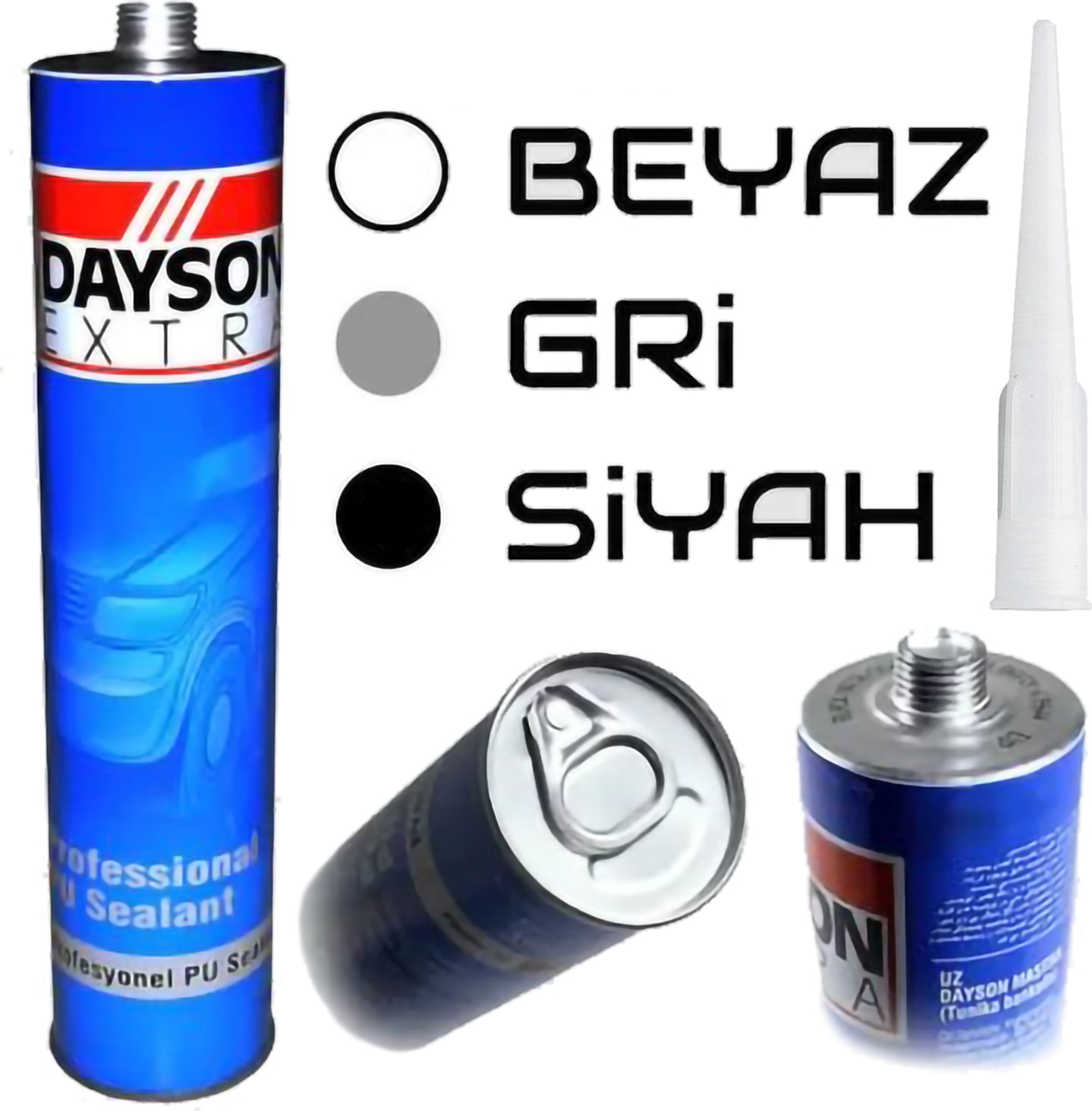 Extra Poliüratan Silikon Mastik (Siyah) 280 Ml 25 Adet