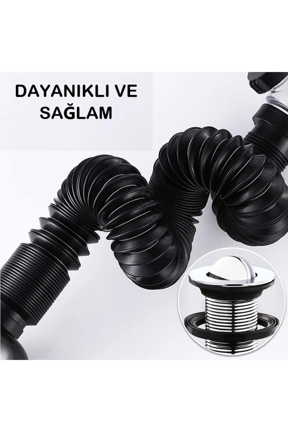 Mutfak ve Banyo İçin Koku ve Tıkanma Önleyici Lavabo Gider Borusu  Hızlı Tahliye Sağlam ve Dayanıklı