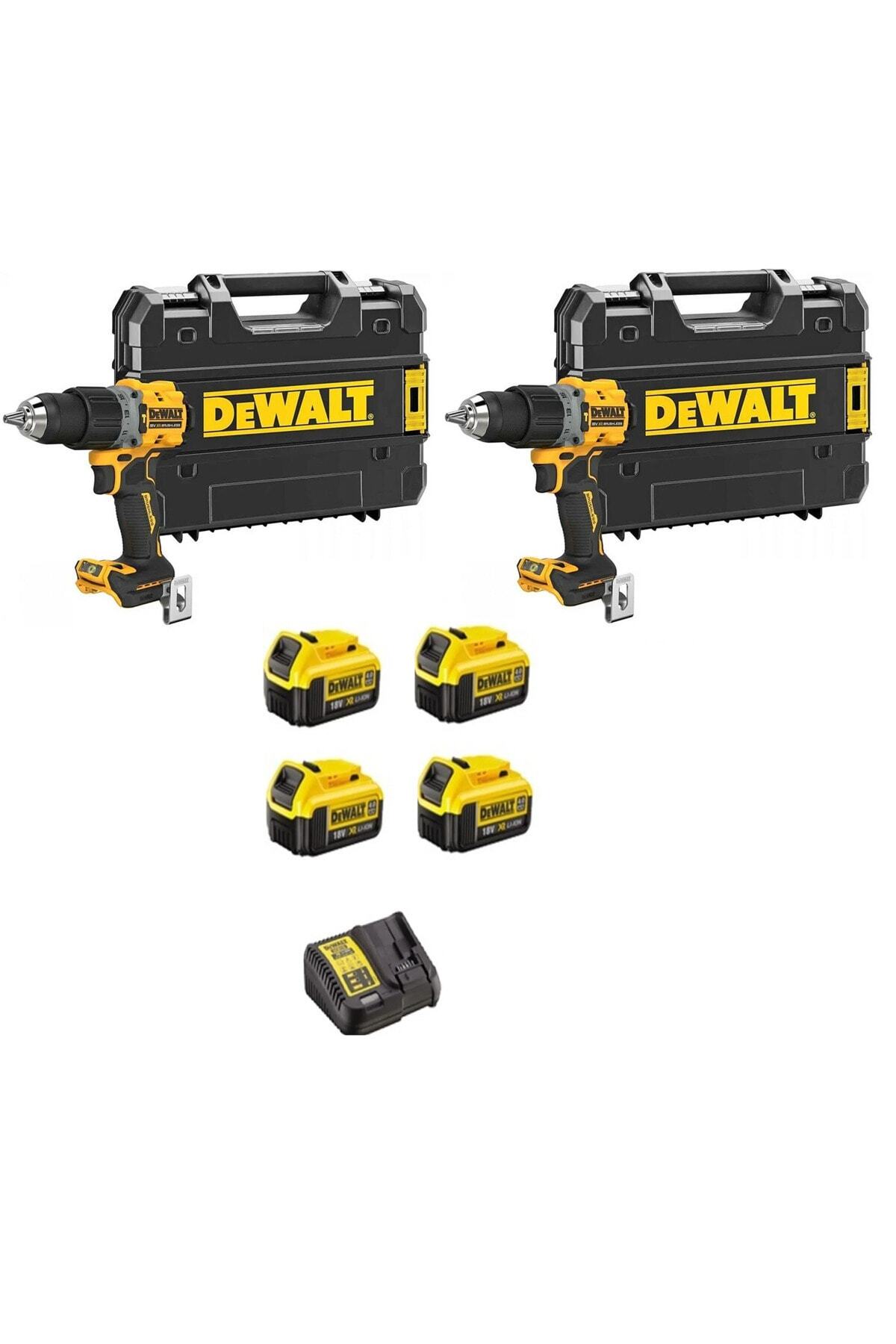 2 Adet Dcd805 Darbeli Vidalama+4x4Ah Akü+1xDolum Cihazı