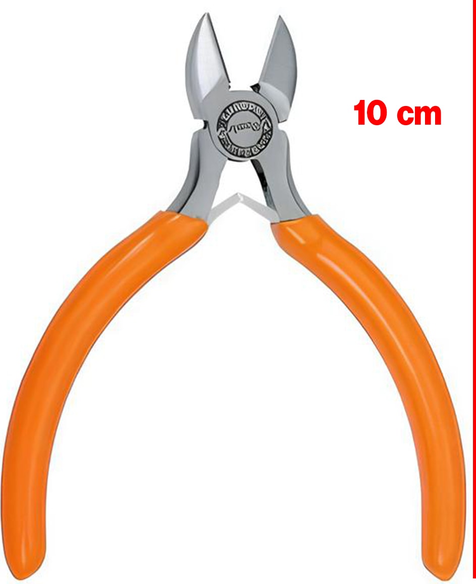 Rico Mini Yan Keski Kombine Pense Küçük Plastik Saplı 10 cm Kargaburnu Metal 1 Adet