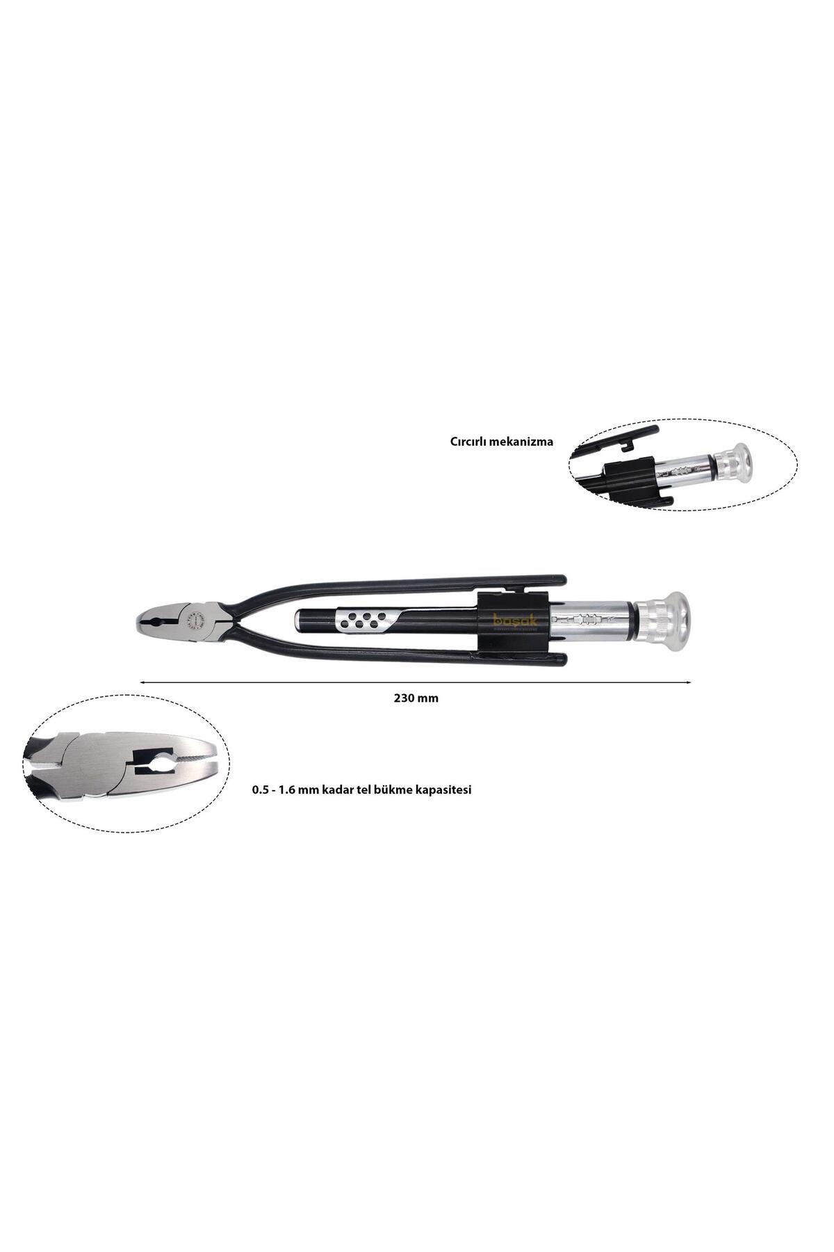 230 Mm Cırcırlı Tel Bükme Pensesi E80-230r