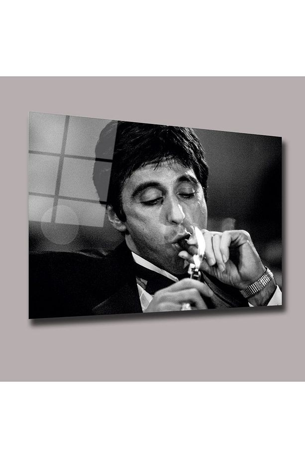Tony Montana- Scarface the world is yours Sinema Ve Ünlüler Cam Tablo #PCT0940