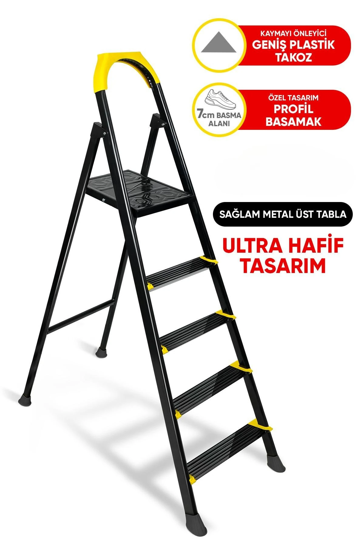 Merdiven Hardy 4+1 Basamaklı Özel Tasarım Hafif me
