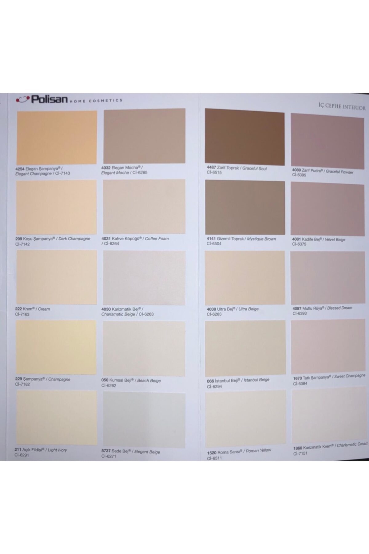 POLİSAN Elegans Extra Yarı Mat (küf Önleyici Antibakteriyel) Boya 7.5 Lt 5737 Sade Bej Ci-6271