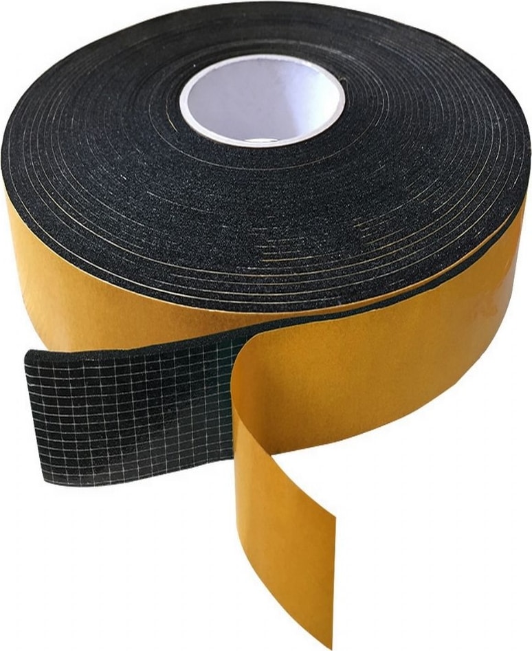 Oto Ses Isı Yalıtım Malzemesi Kauçuk Sünger Yapışkanlı 6Mm Kalın 10Cm X 10Mt