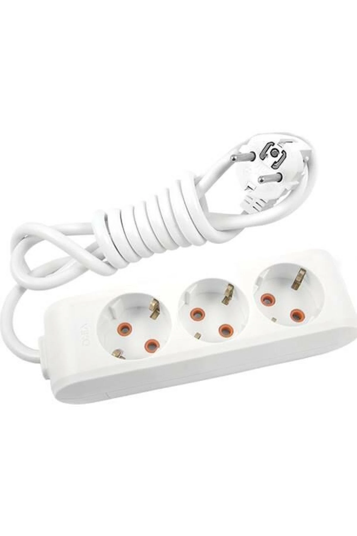 Viko 3lü 2 Metre Topraklı Çocuk Korumalı Priz(AYNI GÜN KARGO)