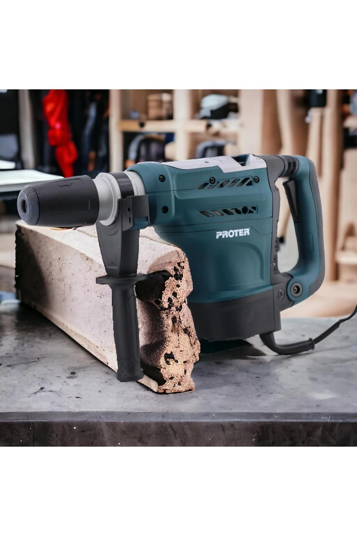 Kırıcı Delici Darbeli Matkap 1400 W  Metal Beton Elektropnömatik Delme Kırma Hilti 50 mm