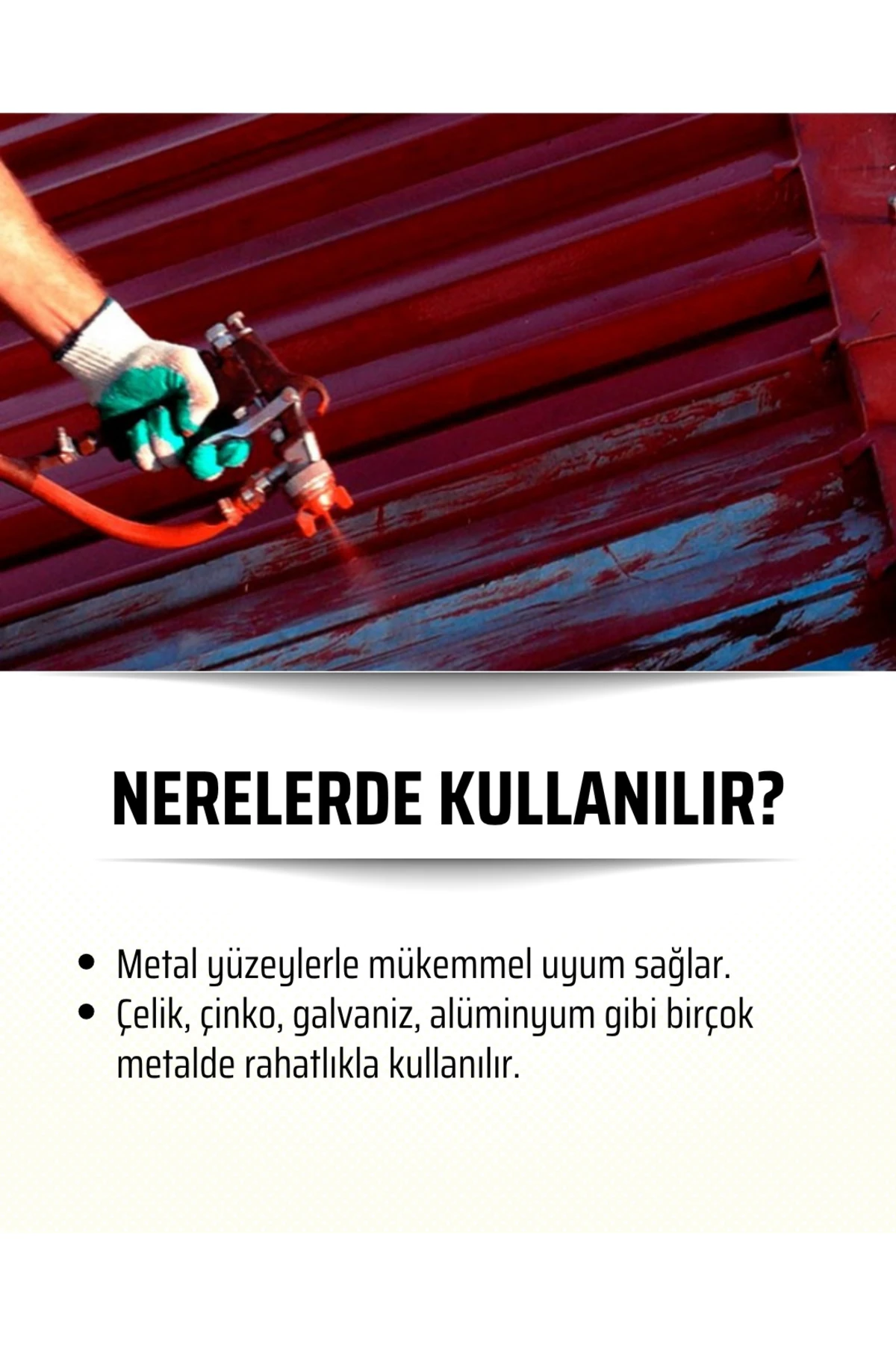 Prorust 804 Paslı Metal Çatı Boyası – Su Geçirmez, Uv Dayanımlı, Yarı Parlak Koruyucu