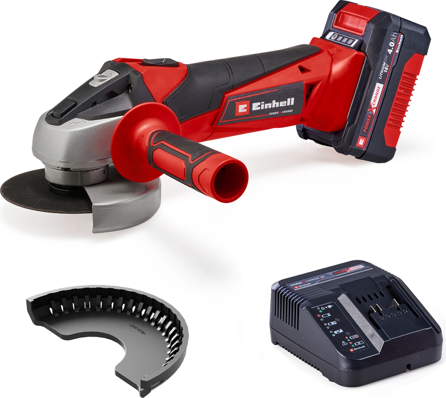 Akülü Avuç Taşlama TC-AG 18/115 Li Kit Power X-Change (18 V, 115 mm disk çapı, 28 mm kesme derinliği, softstart, 4.0 Ah akü ve şarj cihazı dahil) - 4431133