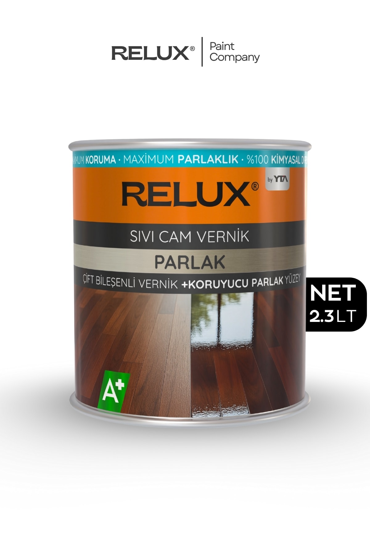 Liquid Glass Sıvı Cam – 2K Ultra Parlak Vernik, Su/Kimyasal Dayanım, Tezgâh-Fayans-Ahşap 3.3LT