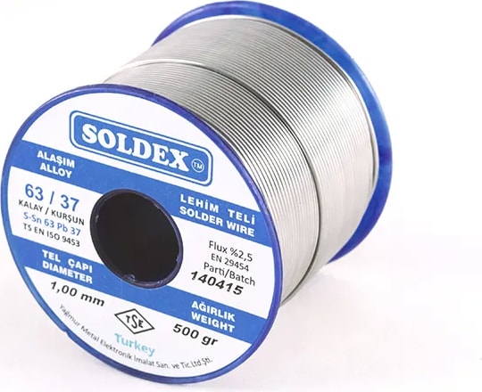 63-37 Lehim Teli 200 gr 1,2 Mm, Sn:63 - Pb:37 - Lisinya