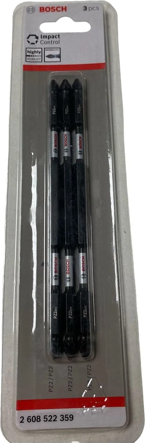 BOSCH Impactc Vidalama Çift Uç - PZ2 x 150 mm 3'lü