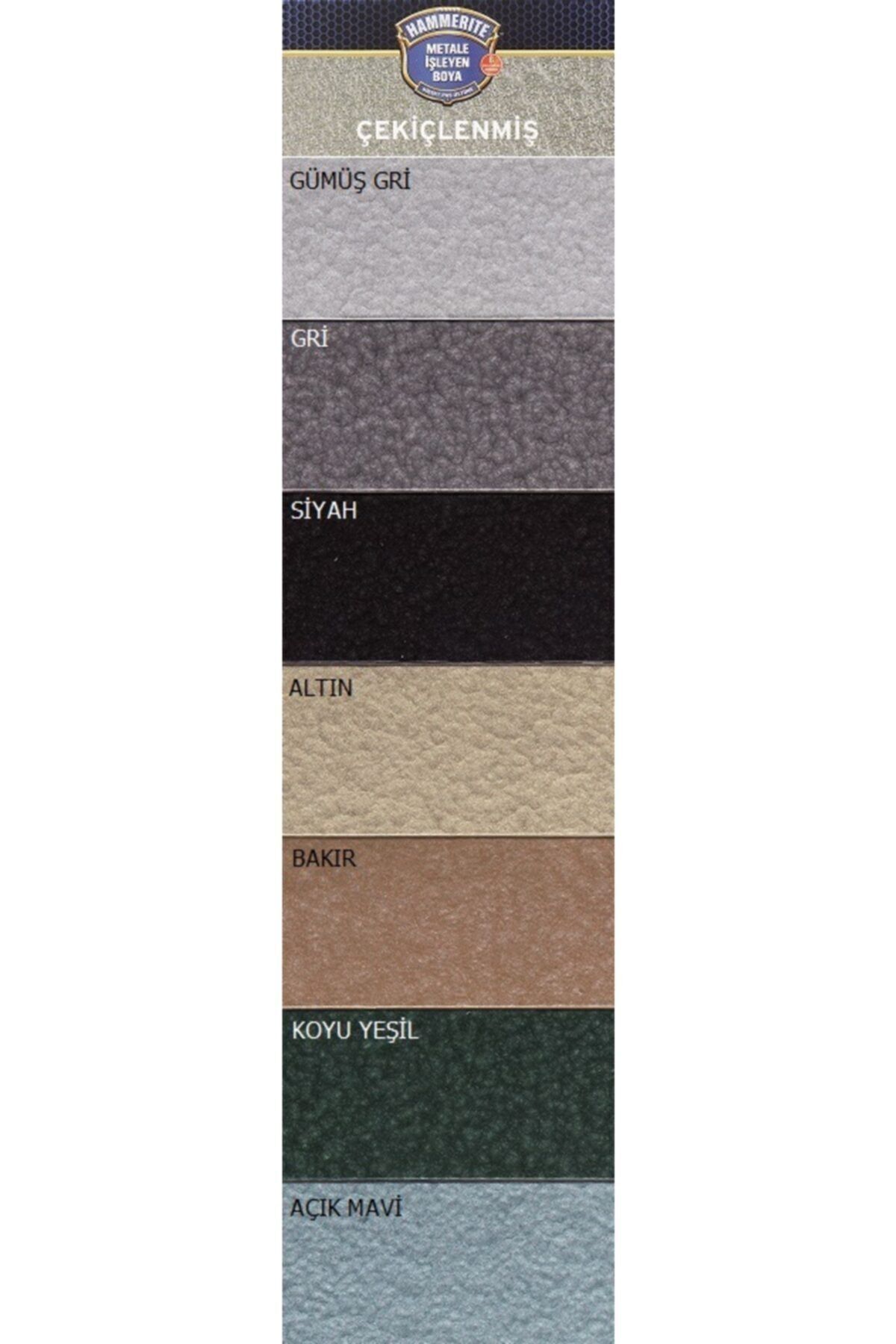 Siyah Hammerite Çekiçlenmiş Metal Ve Çelik Kapı Boyası 0,75 Lt