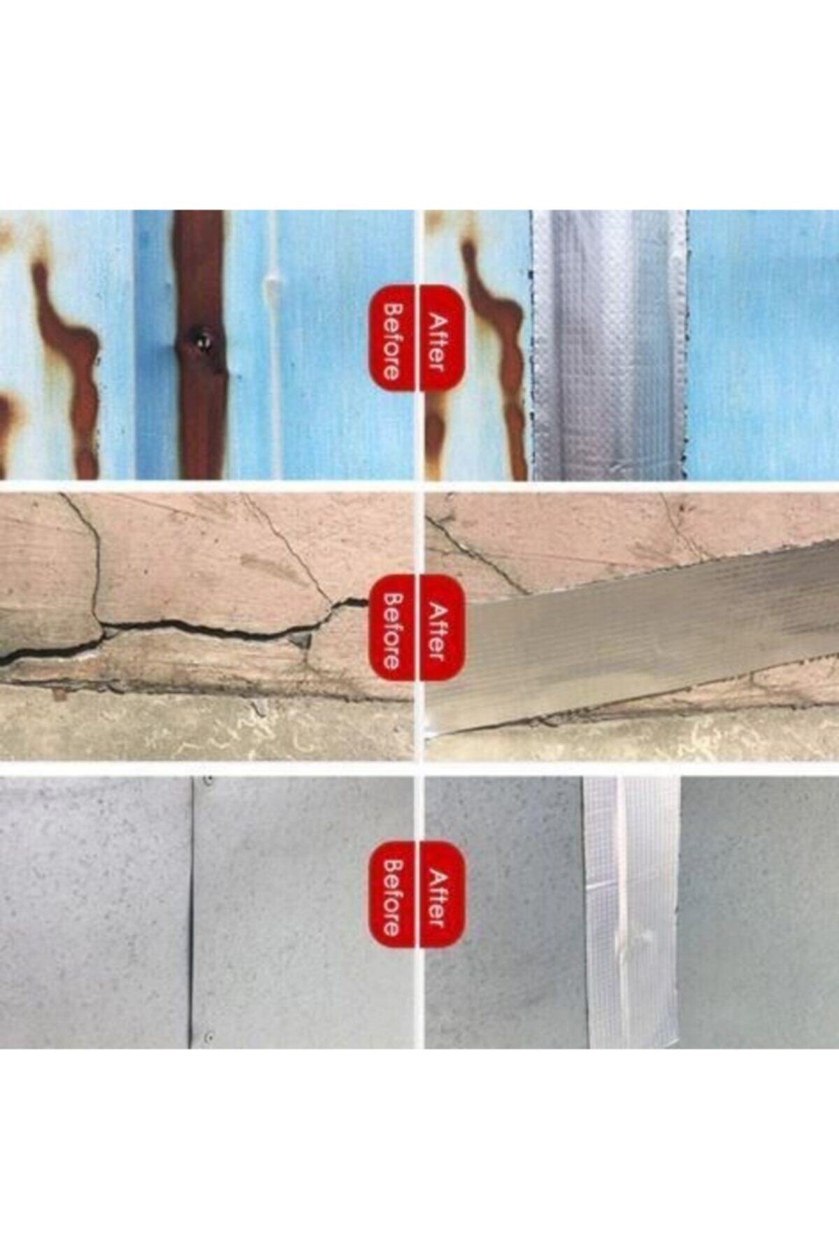 OZKUVVET 5mt X 10cm Waterproof Adhesive Tape Çatı Boru Çadır Pimaş Tamir Bandı Su Geçirmez Bant Sızdırmaz Ban