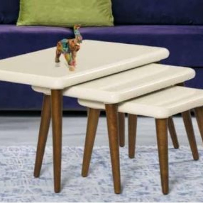 Tekli Ceviz 49 cm Ahşap Ayak Konik Masa-Sandalye-Tabure- Sehpa Ayağı Çap:4,6cm 3301000000660