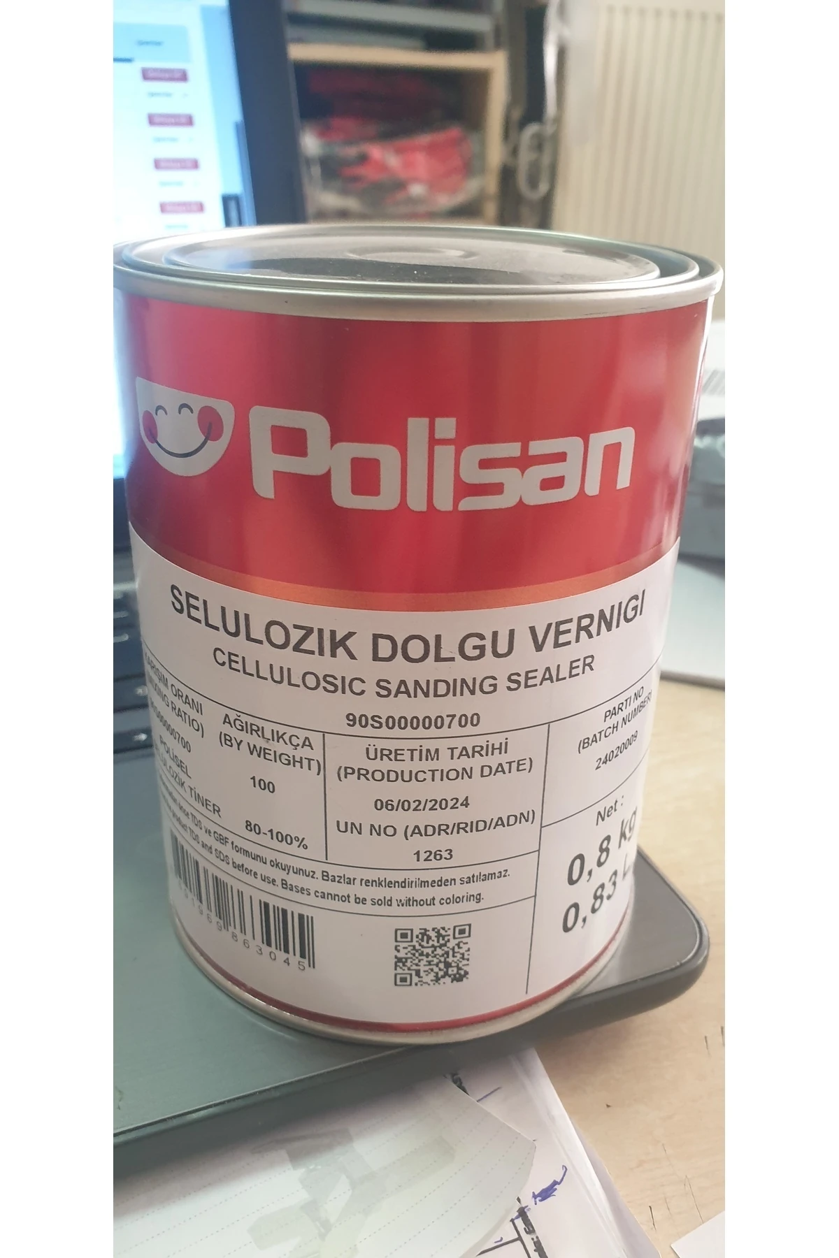 Selülozik Dolgu Vernik -0,8kg.