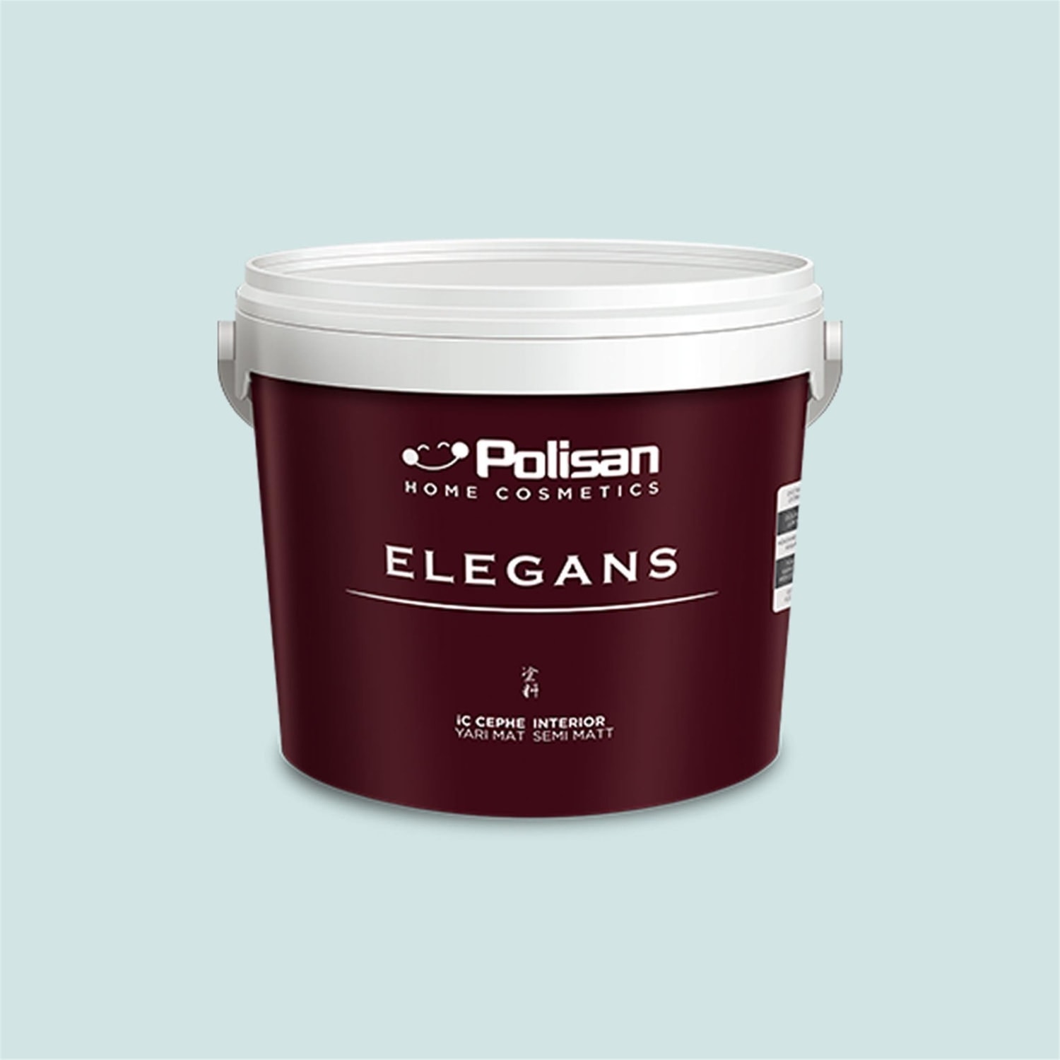 POLİSAN 1590 - Mutlu Mavi - Cİ-7441 2,5 Litre Elegans Yarı Mat Mix Iç Cephe Boyası (25C00061000)