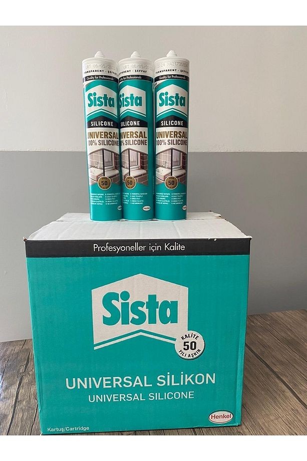 Sista Universal %100 Silikon Şeffaf 280 Ml 20'li Koli