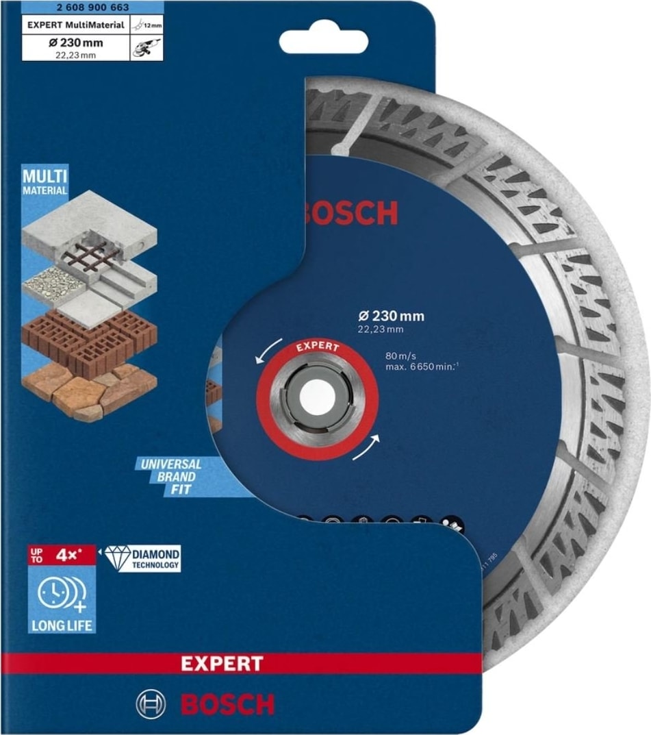 BOSCH Expert Multimeterial Yapı Malzemeleri Için Elmas Testere 230 mm