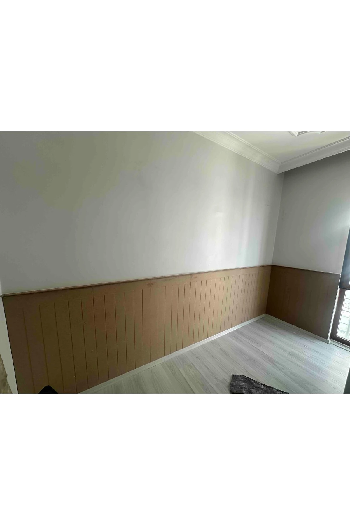 Mdf Cnc Işlemeli Dekoratif Boyanabilir Duvar Paneli , İskandinav Duvar Paneli , Duvar Çıtası(54X103)