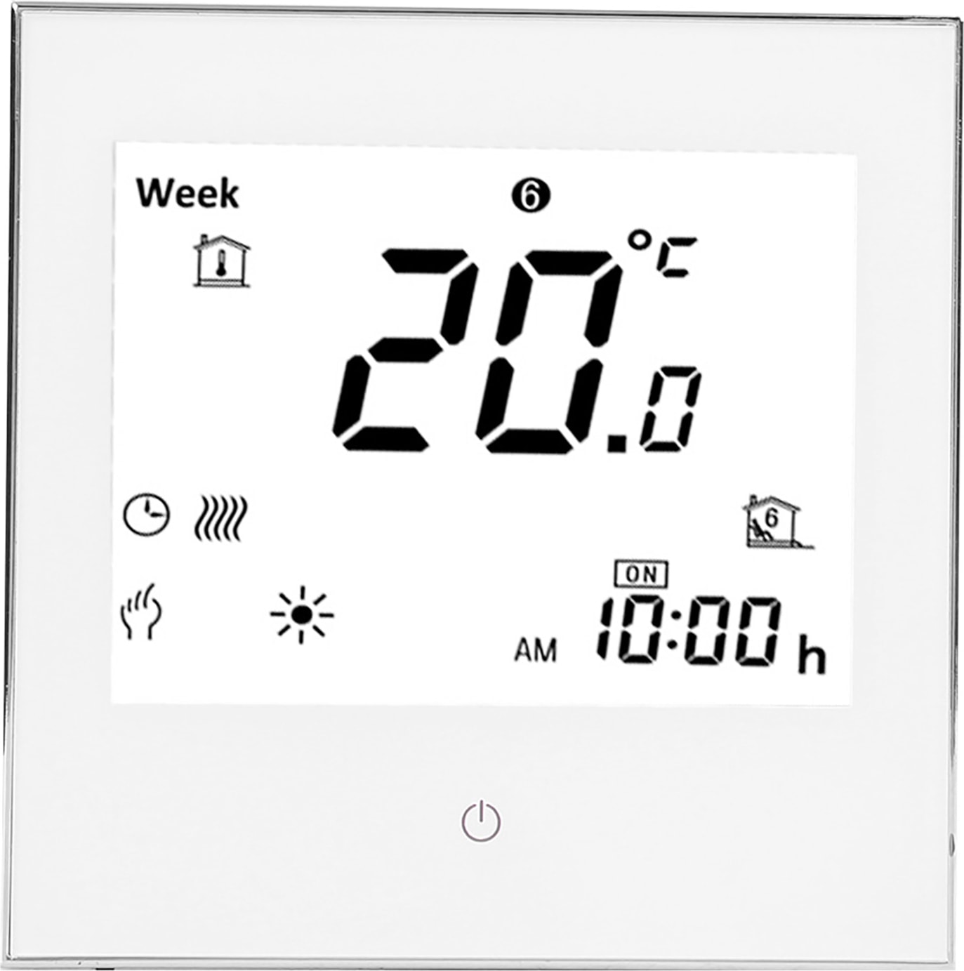 Isıtma Oda Termostatı Haftalık Programlanabilir LCD Ekran Dokunmatik Ekran 5A AC110‑230V (Yurt Dışından)