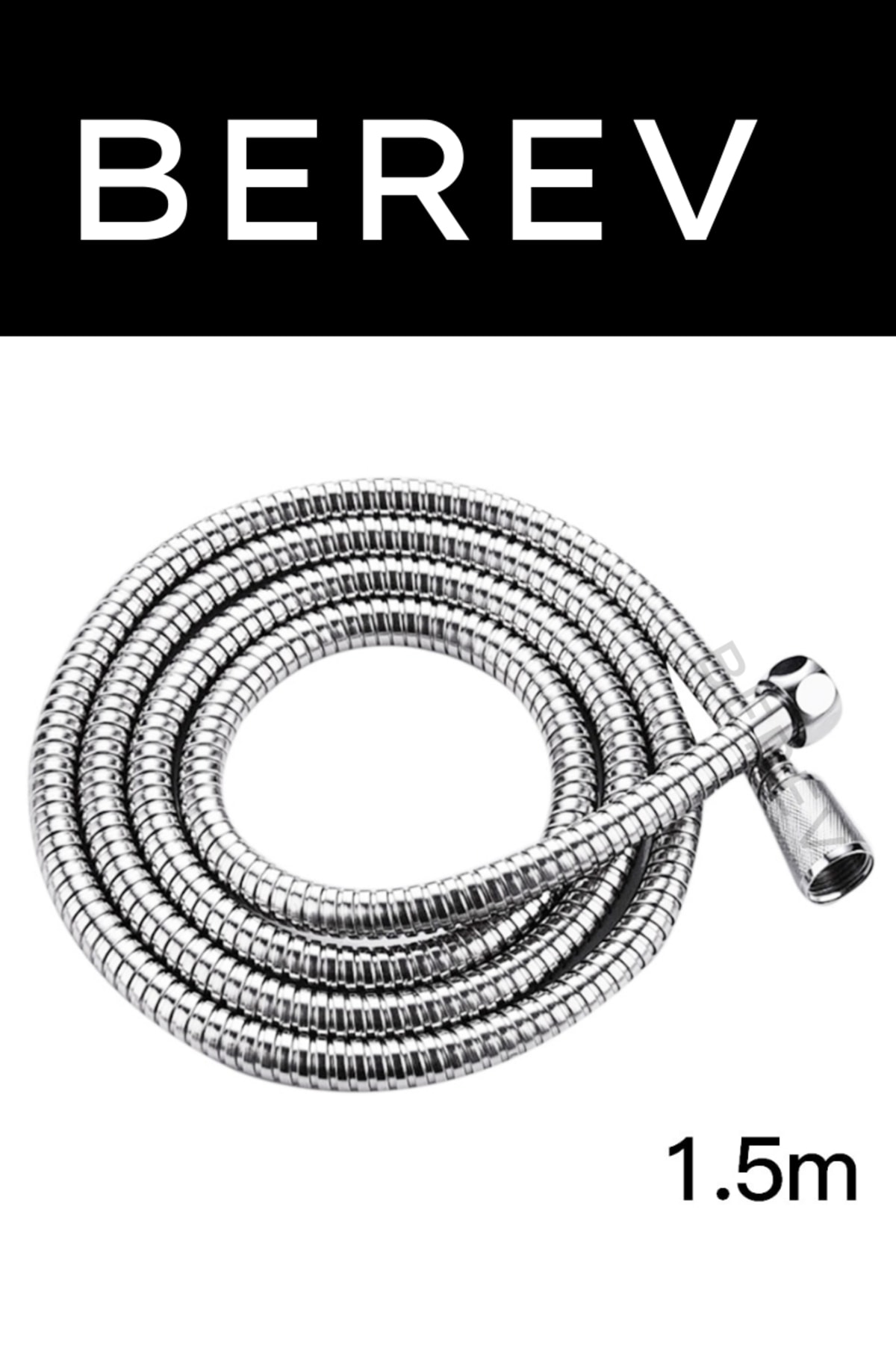 Filtreli 5 Fonksiyonlu Krom Yüksek Basınçlı Ayarlanabilir Duş Başlığı 150 Cm Hortum Mafsallıı Set