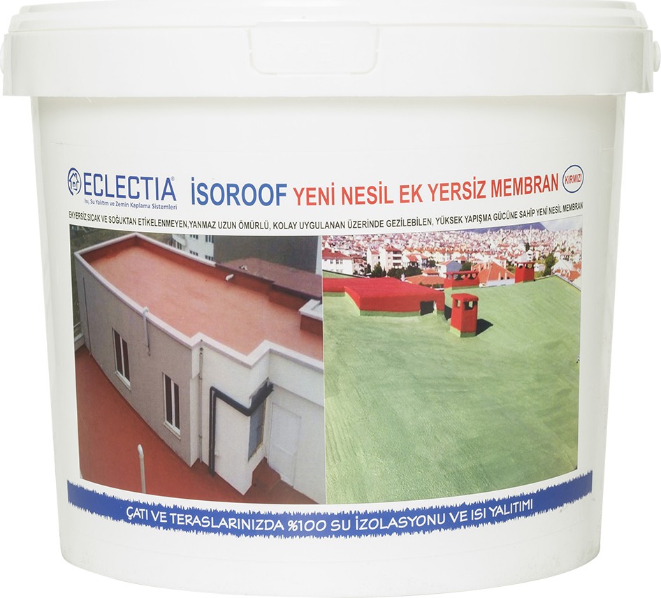 Isoroof Yeni Nesil Ek Yersiz Mebran 18 kg Kırmızı