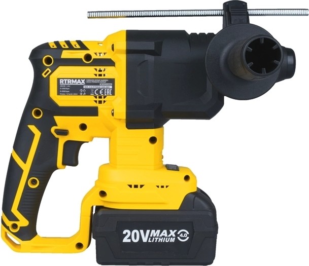Akülü Pnömatik Kırıcı - Delici Kömürsüz 1.8 j 20 mm 2 x 4 Ah Akülü S-Lion RTS5040