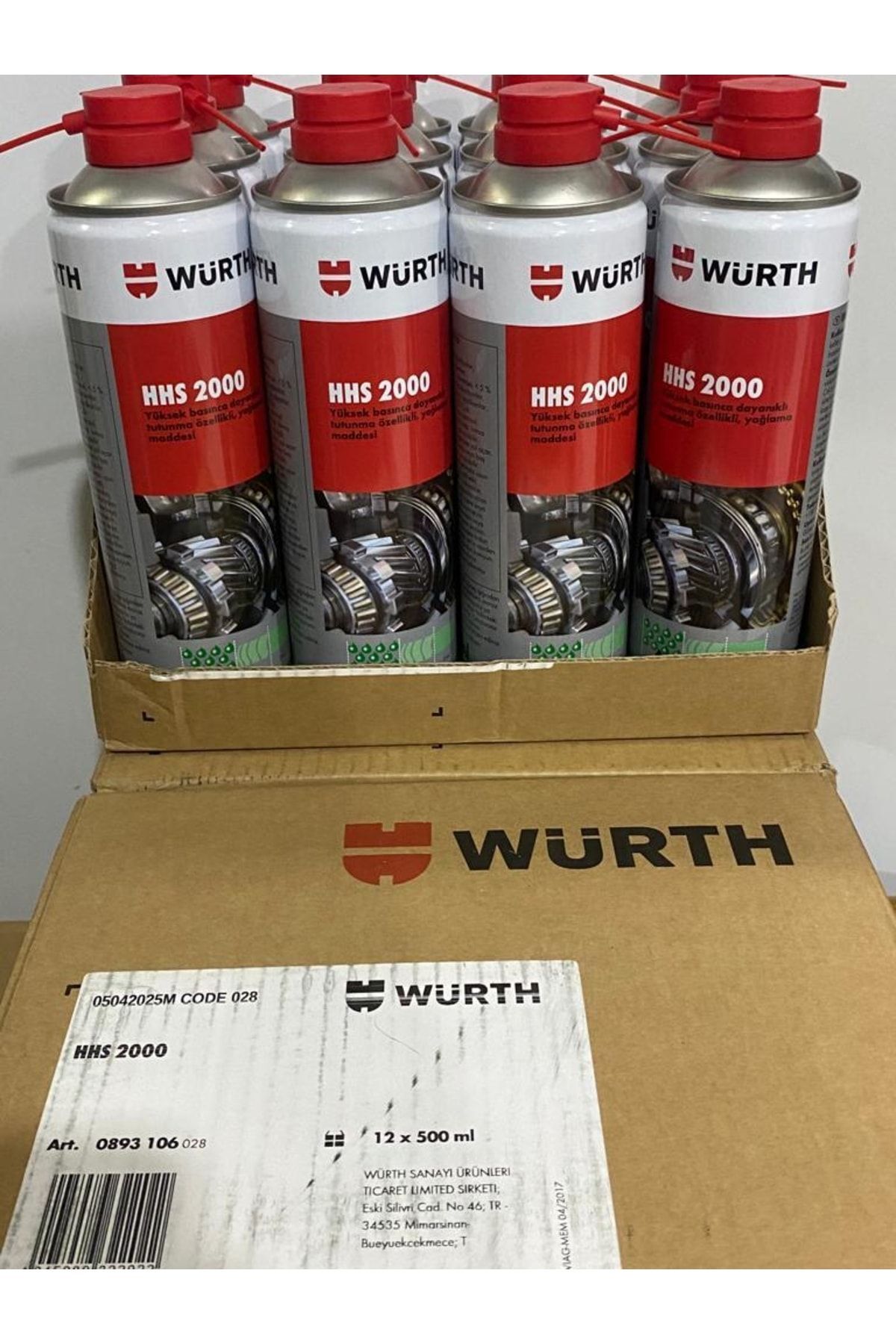 Hhs 2000 Sıvı Gres Tutunma Özellikli Yağlayıcı 500 Ml 12 Adet