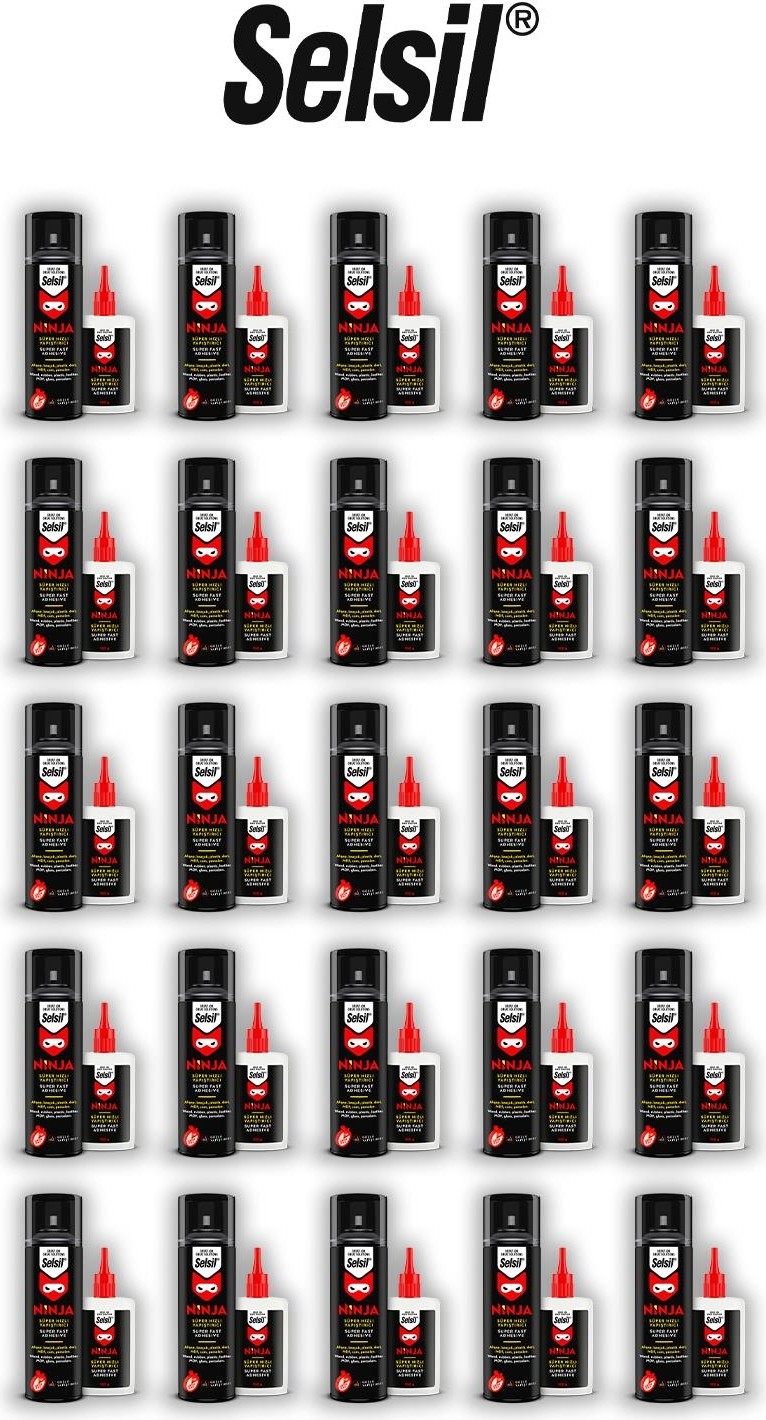 25 Al 21 Öde Ninja Hızlı Yapıştırıcı Set ve Rosie Pamuk