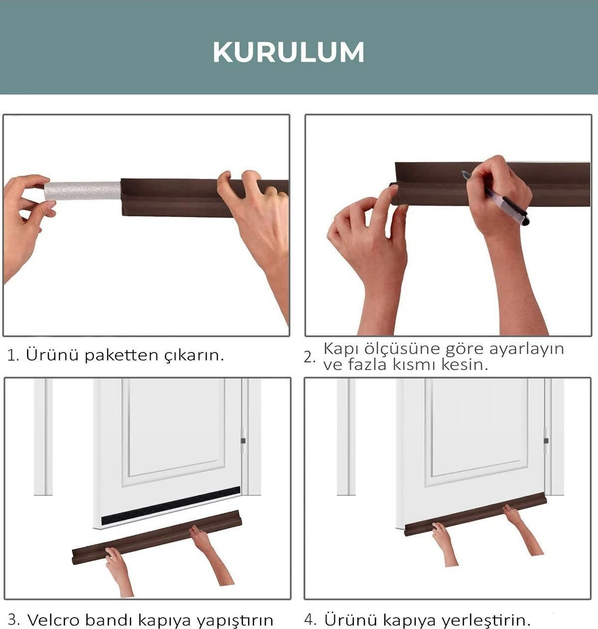 Kapı Altı Rüzgar Önleyici Çelik Kapı Isı Yalıtım Süngeri Eşik Altlığı Rüzgarlık Toz Soğuk Sünger