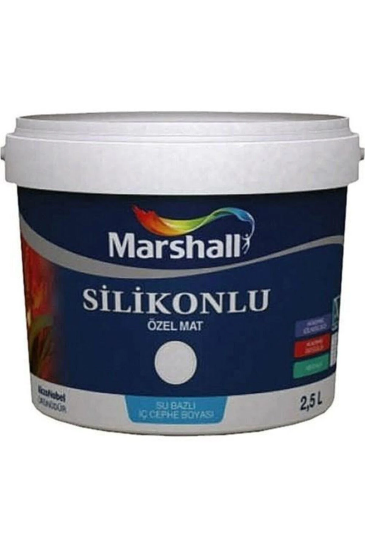 Silikonlu Özel Mat Karadeniz Renk Boya 2.5 lt
