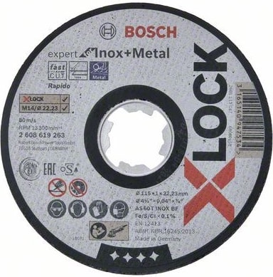 BOSCH 115X1 mm X-Lock Expert Inox Kesme Taşı