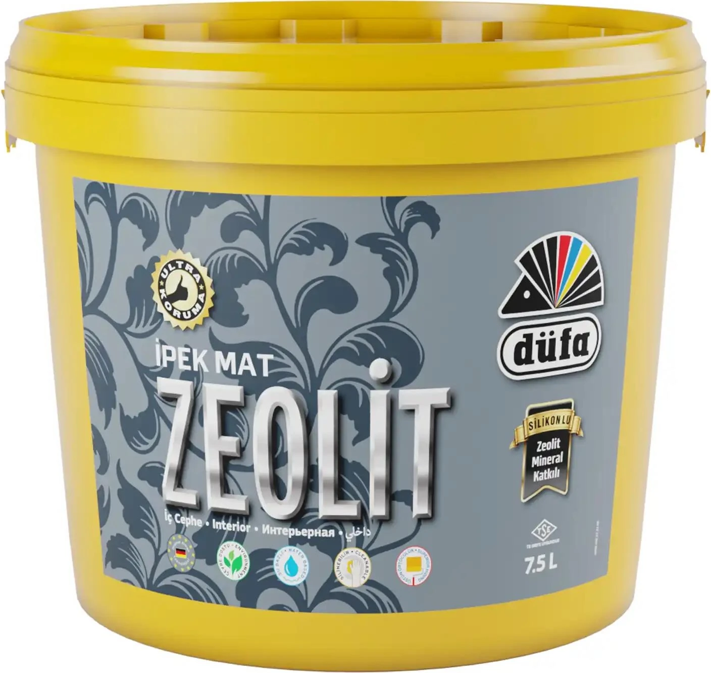 Zeolit İpek Mat İç Cephe Duvar Boyası 5080 Meltem 7.5 l