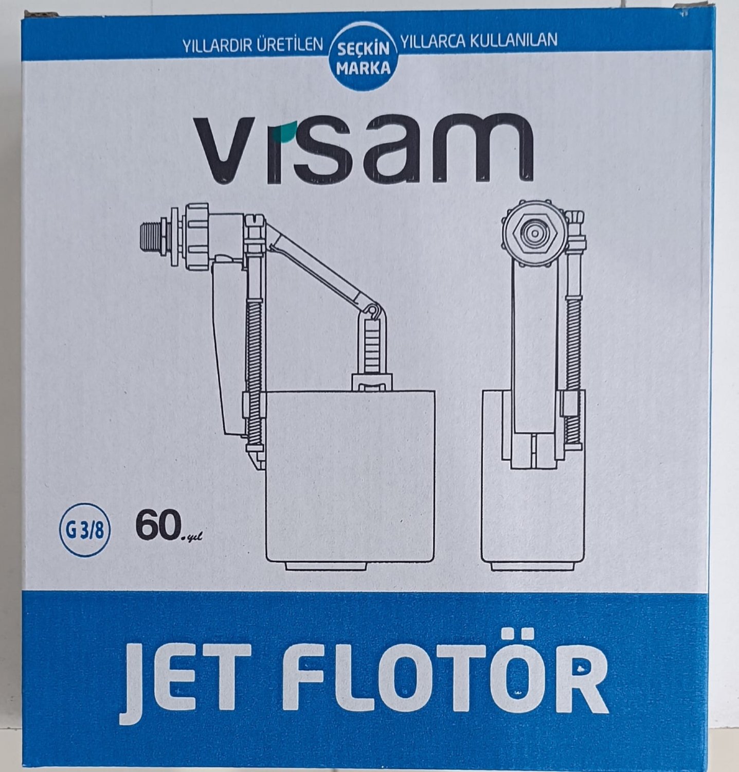 Gömme Rezervuar Doldurma Grubu 3/8" Metal Bağlantılı