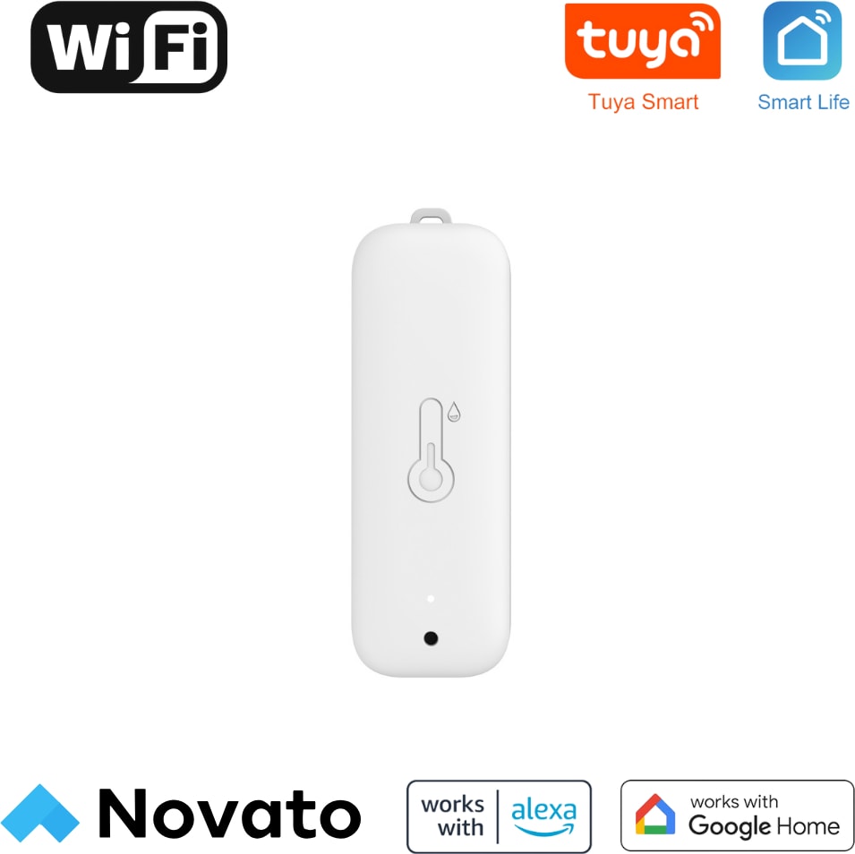 Wifi Pilli Sıcaklık ve Nem Sensörü ( Tuya - Smart Life Uyumlu )