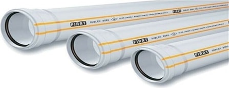 Pvc Pimaş Dublex Atık Su Borusu 100 X1000 mm