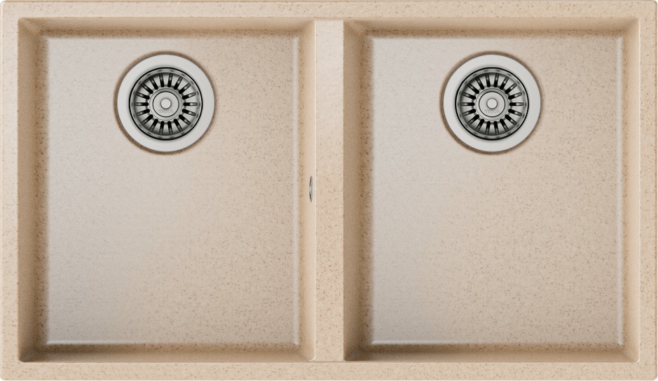 SQUARE 760 TG AVENA BEIGE Tezgahaltı Granit Eviye Bej 76 cm 115260026