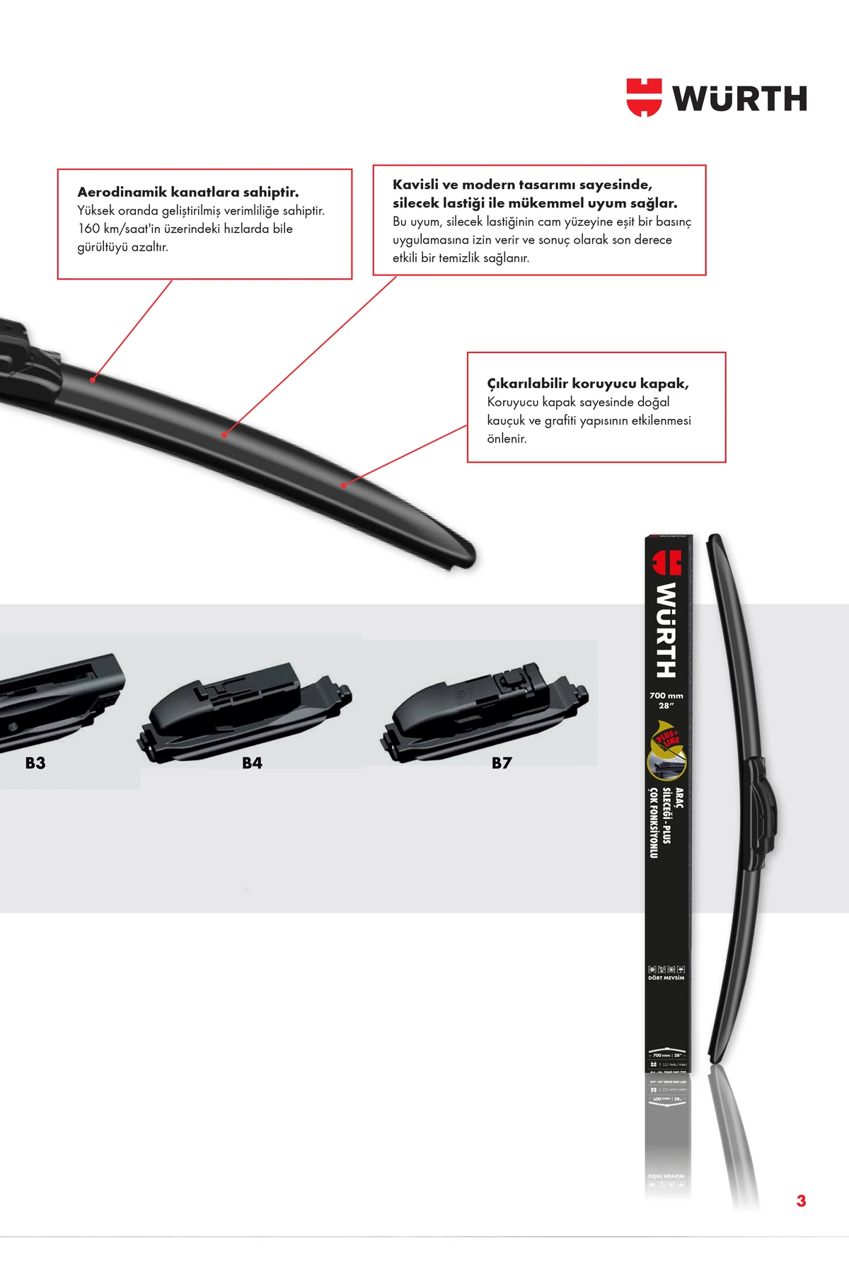 Seat Ateca Dört Mevsim Sileceği Plus 2'Li Takımı 2016-2021  (650Mm+450Mm)
